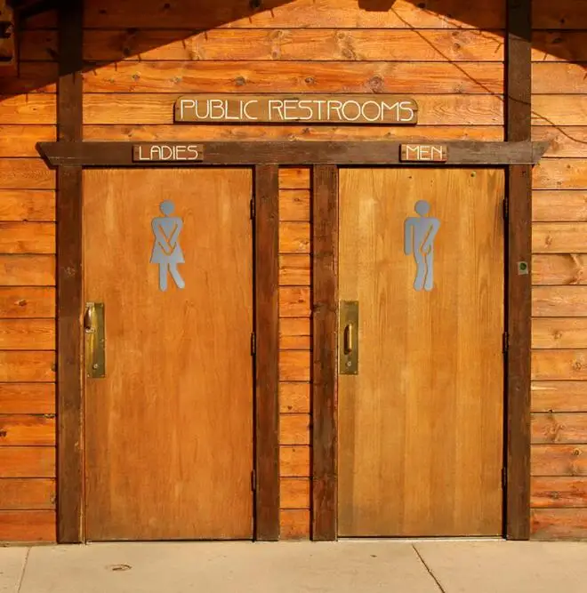 Zenewood Stainless Steel Door Sign Public Toilet Washroom Adhesive Plate