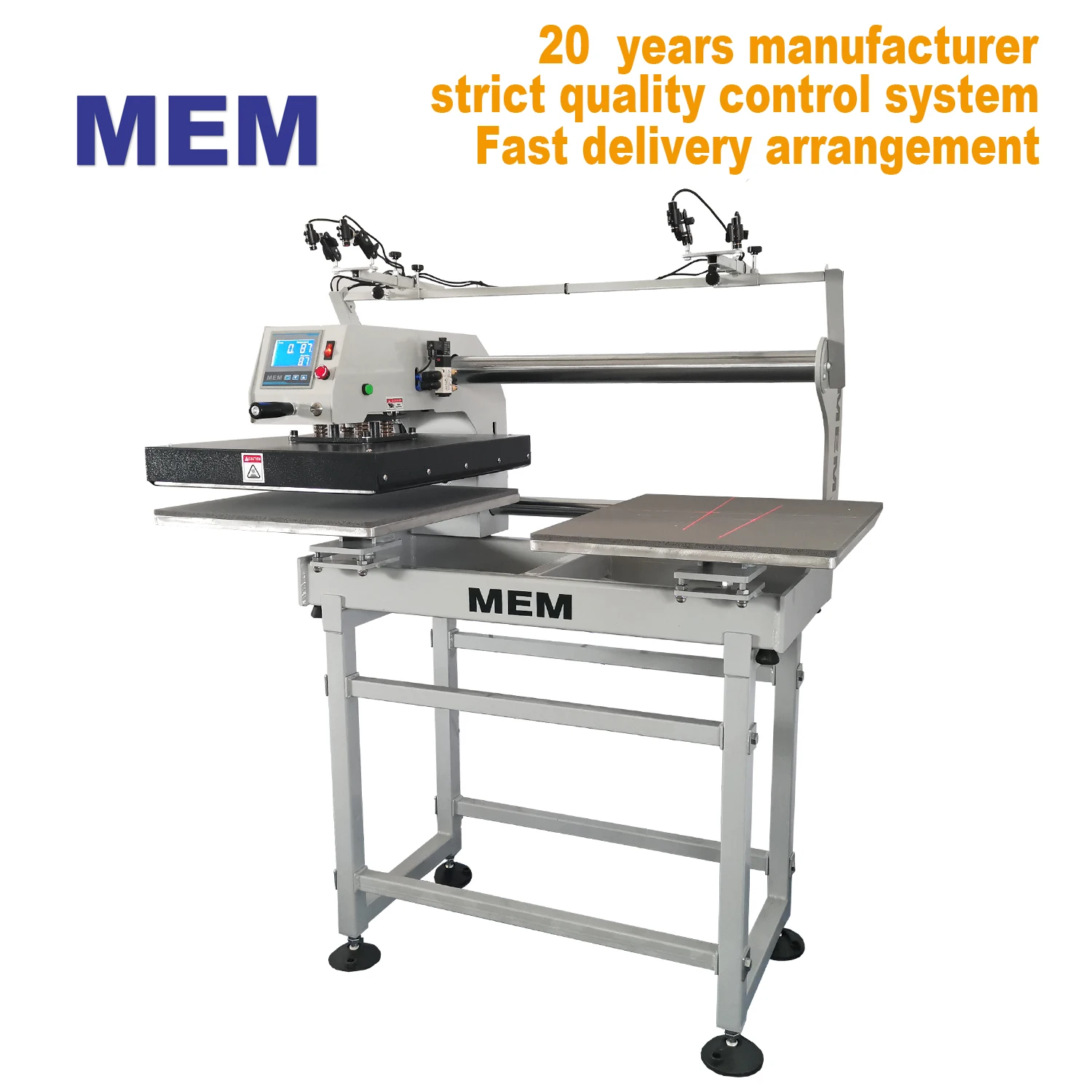 TQ 4050 MEM Graphic Print Automatic Manual Heat Press Machine Dual Heat Plate Pneumatic Heat Transfer Machine for T Shits Press