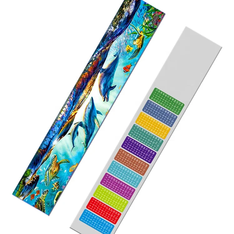 Customized  30cm Lenticular 3D Ruler of Seal Animal for Kids