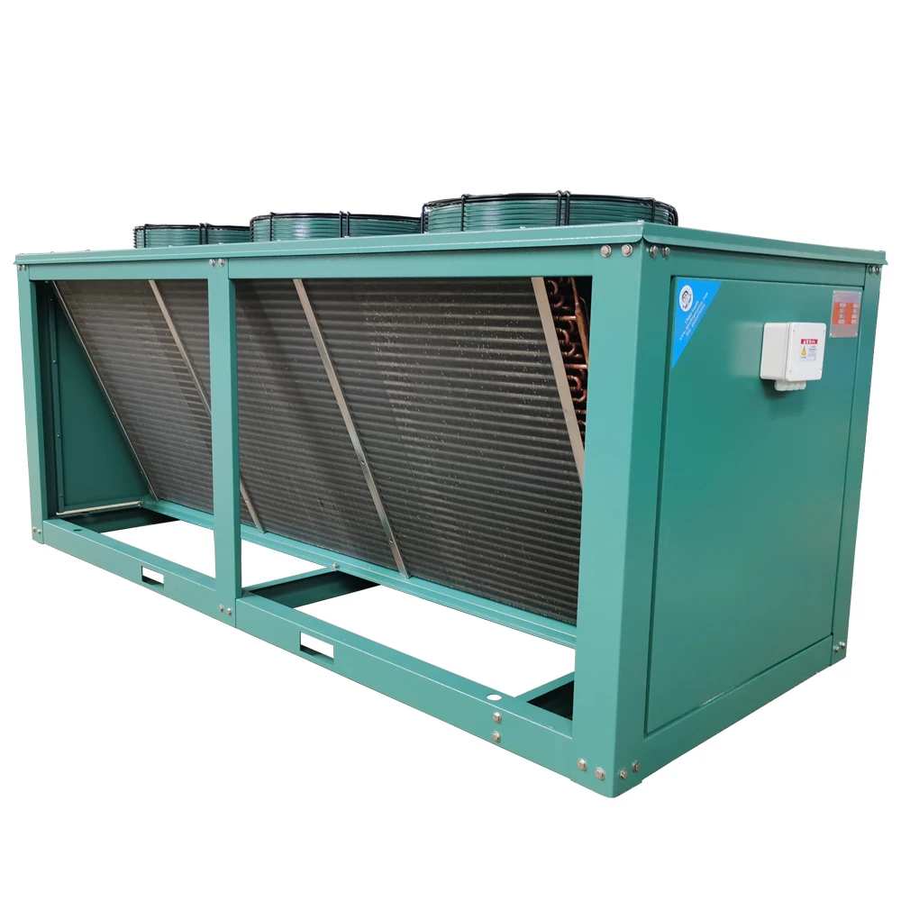 Industrial V Type Air Cooled Condenser Heat Exchange Refrigeration ...