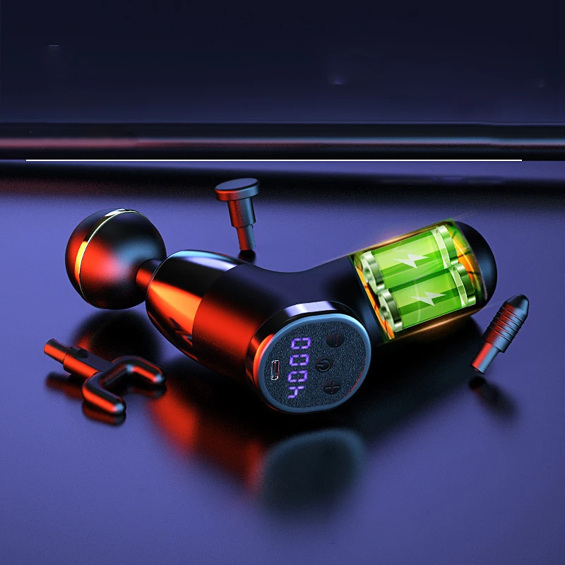 Wireless Handheld Mini Vibrating Percussion Back Full Body Hammer Massager Muscle Relaxation Massage Gun