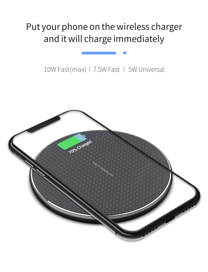 Pengisian Daya Mi Wireless Fast Charger 10W Fast Charging Pad
