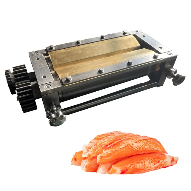 Manufacturer Copper Comb CNC Lathe Restaurant Crab Cutter Surimi Slitter for Crab Stick Factory Surimi Process