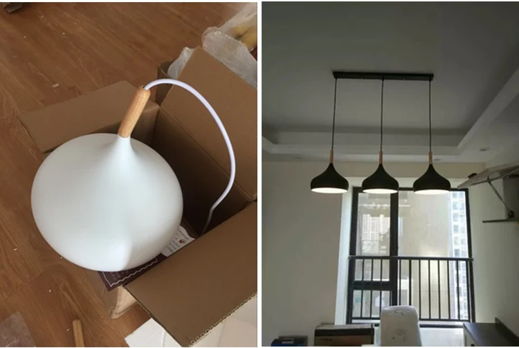 Metal art deco chandelier industrial bar black pendant lighting for dining room lamp modern vintage light kitchen