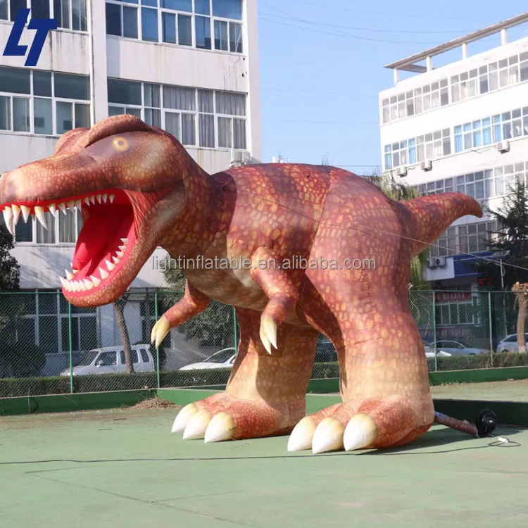 Dinossauro inflável 10 m com desenhos animados, dinossauro gigante inflável  para decoração de parque externo - AliExpress