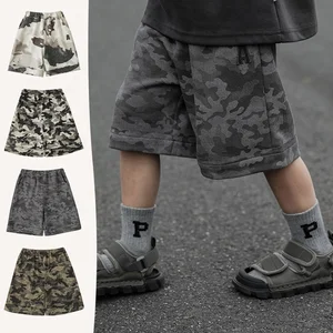 Camouflage Shorts Casual Sports Pants Summer  Baby Boys Woven Trousers High Quality Wholesale Pure Cotton Kids Clothing