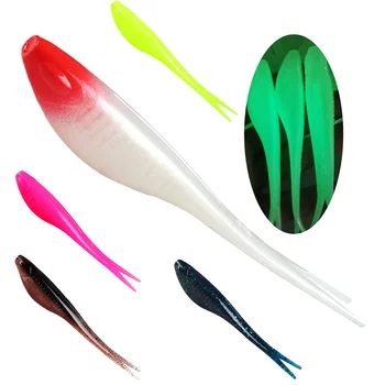 120mm 10g High Elastic TPR Fork Tail Soft Lure, Bite Resistant Floating Dual Color TPR Bait – Soft Lure – view 2