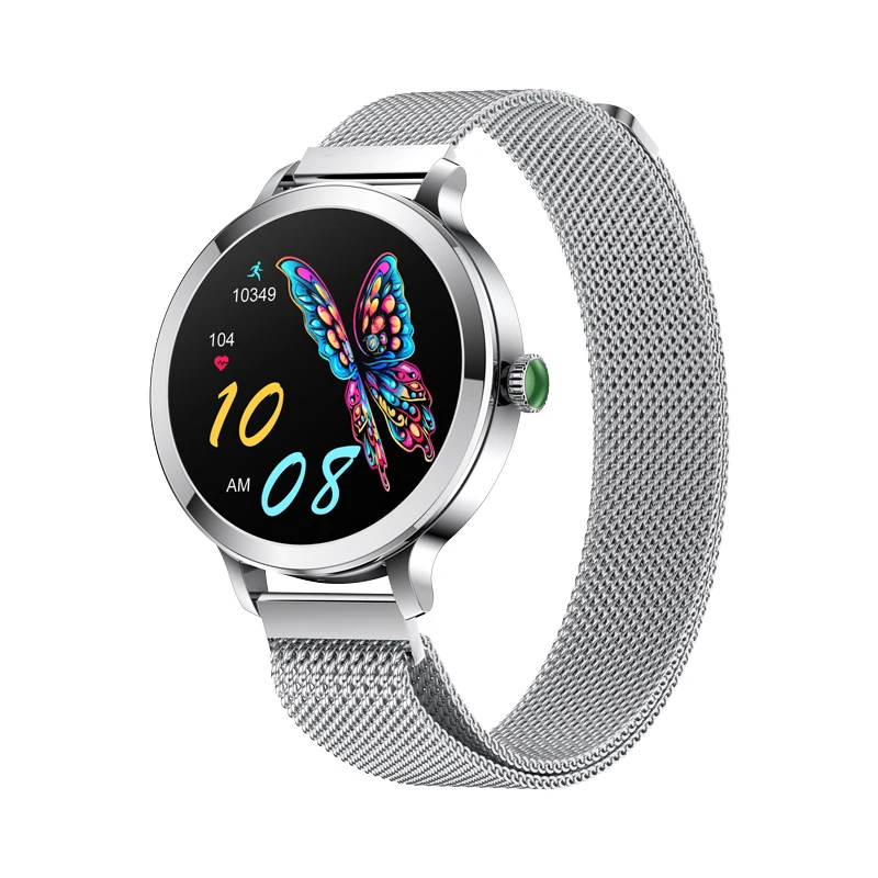 Elegant Women Smart Watch NX7, Gold Silver Color AMOLED Screen BT  Call Change Watch Faces Fashion Design Alloy Case