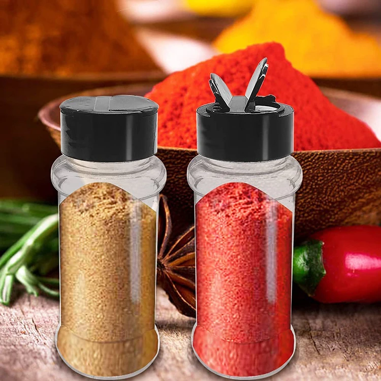 Plastic Seasoning Salt Shaker Transparent Spice Dispenser Cooking
