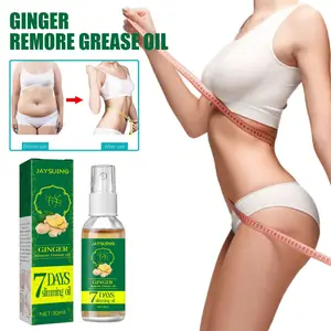 Wholesale Private Label Hot Plant Extract Tummy Ginger Body Waist Contouring Slimming  Massage Oil Burning Spray Weight Loss
