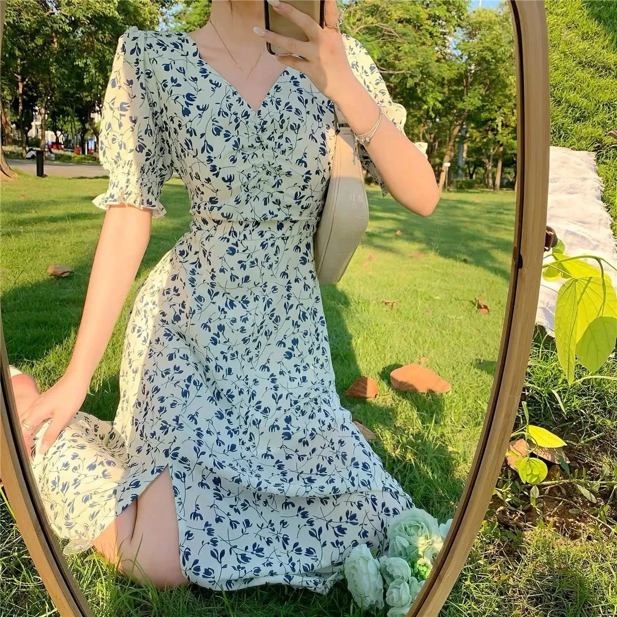 Floral Dress Summer 2021 New French 