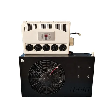 Electric AC conditioner kits 12 volt cooler cabin 12v 24v parking truck air conditioners for campers motorhome