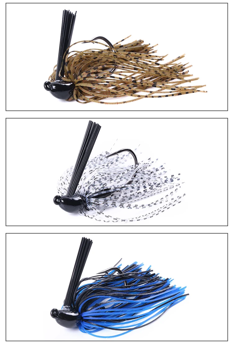 Newbility Lead Jig Chatterbait 10g Tungsten Head Silicone Skirts