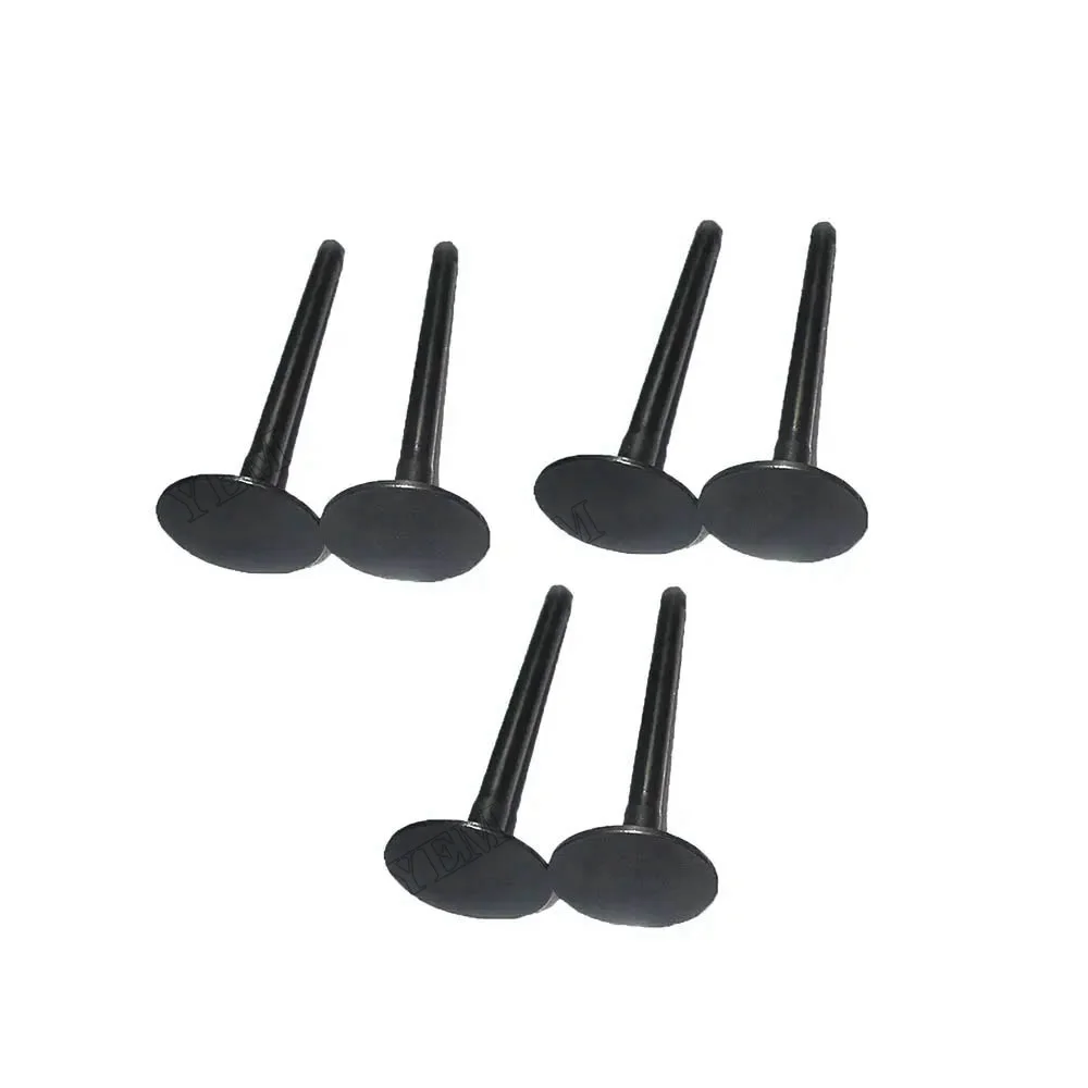 6 Pcs Exhaust Valve 6136-42-4210 for Komatsu Hydraulic Excavator 6D105-1F Engine 6D105-1BB 6D105-1L in USA
