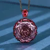 Dried rose pendant with Chopin chain