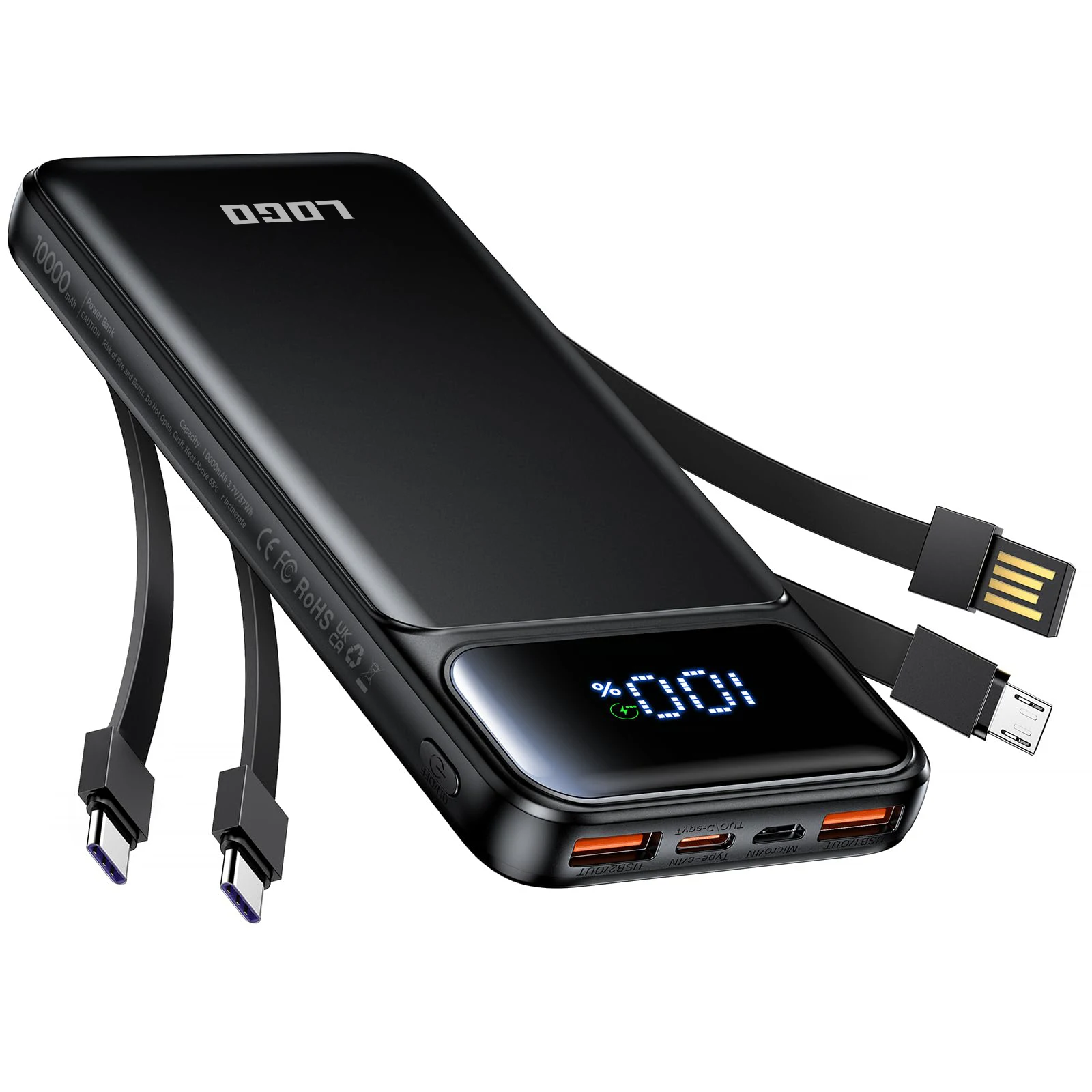 HYTO 20000Mah 10000Mah Mini Slim Portable Smart Digital