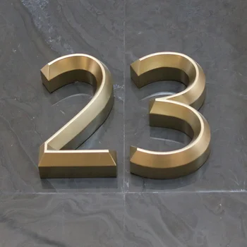 Sign Makers Stainless Steel Metal Epoxy Resin Letter Custom 3D Sign for Business Signage