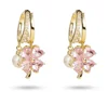 Pink flower earring
