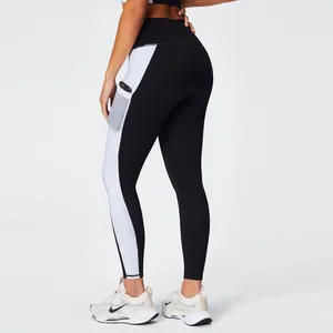 Custom Women's Fitness Private Label Spandex Plus Size High Waist Yoga Pants Eco-Friendly Gym Skinny Yoga Leggings for Women