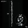 2m transparent snowflake string