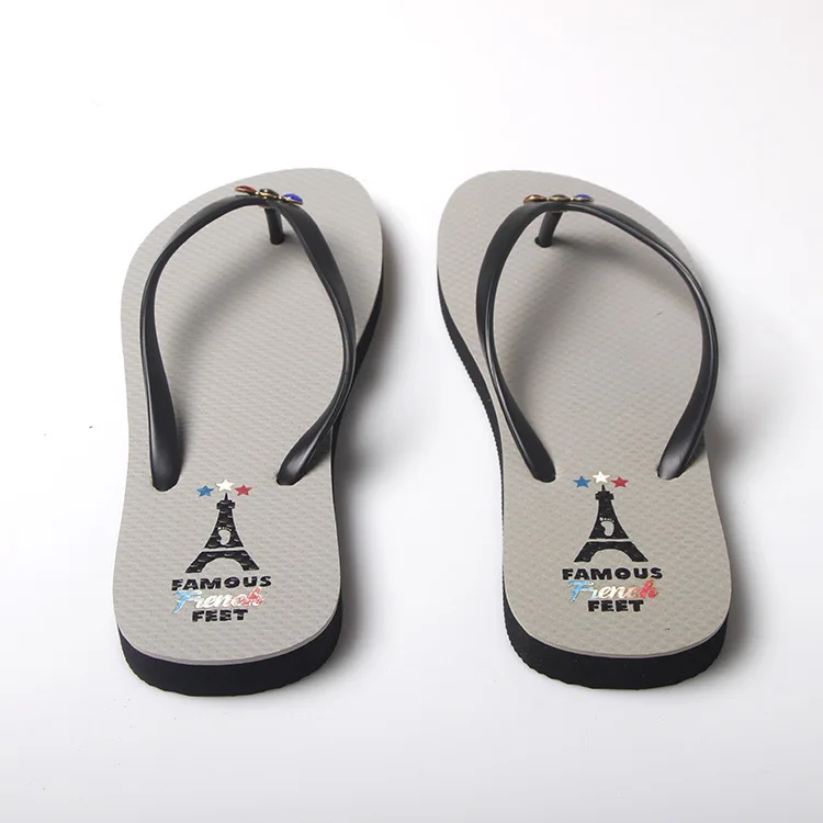 Summer Outdoor Non-slip Rubber Flip-flops Fashion Personality Beach Slippers with High Quality