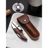 Brown leather bag