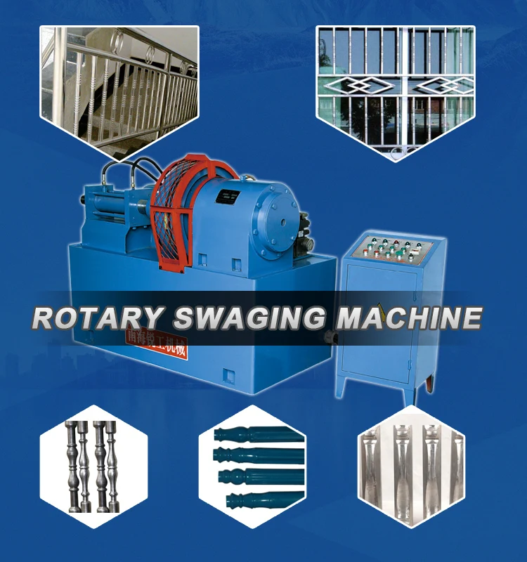 Manufacture Lower Making Iron Stainless Steel Spinning Machine Tube Rotary Swaging Machine supplier