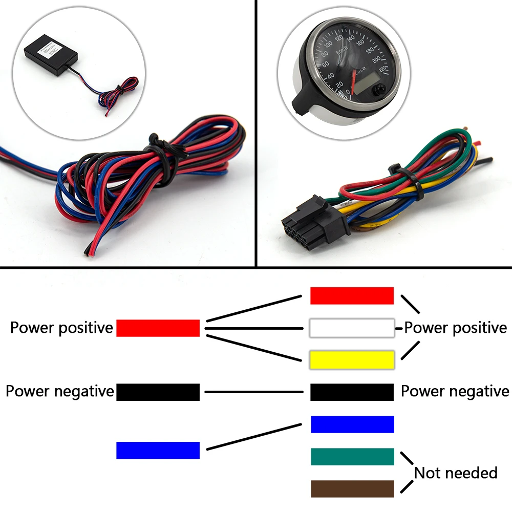 Tachimetro GPS 85mm - 0-200 Km/h, 7 Colori, Per Moto, Auto, Barca, Con Antenna - Foto 2