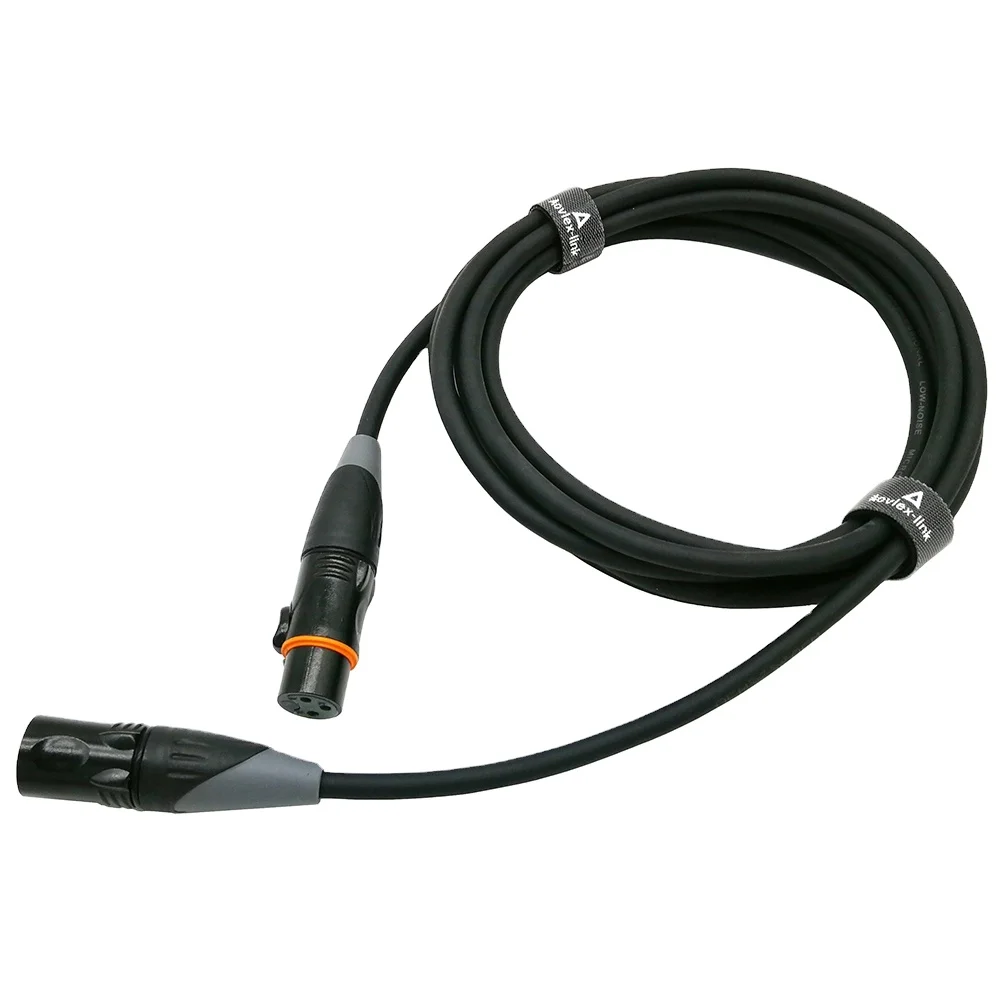 DMX 512 Stage Lighting System 110 Ohms Impedance 3 Pin XLR Male to Female Signal Cable DMX Lighting Cable