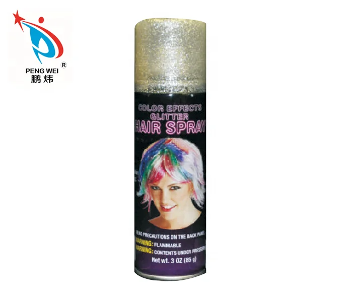 Silver Glitter Hair Spray