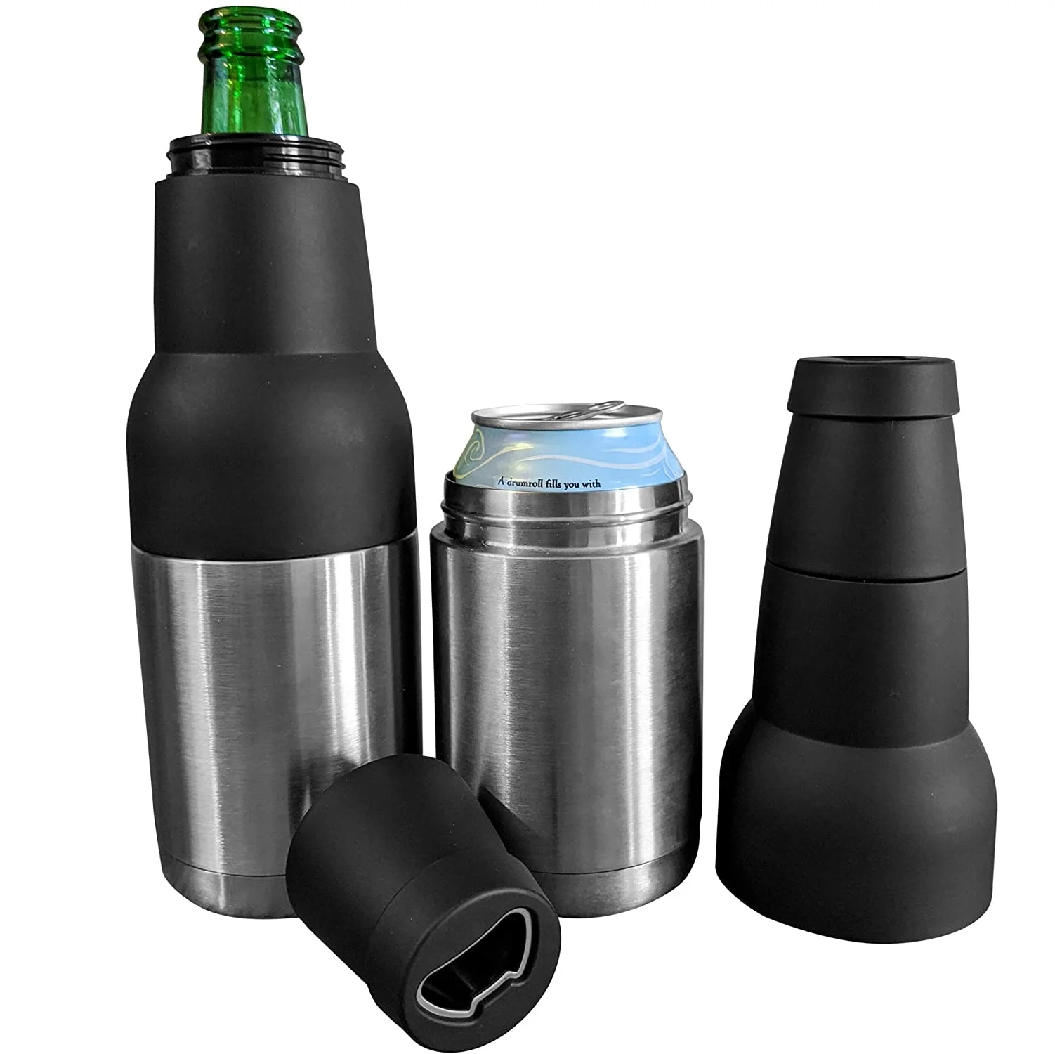 Bira Termosu Insulated Beer Bottle Holder in Stainless Steel