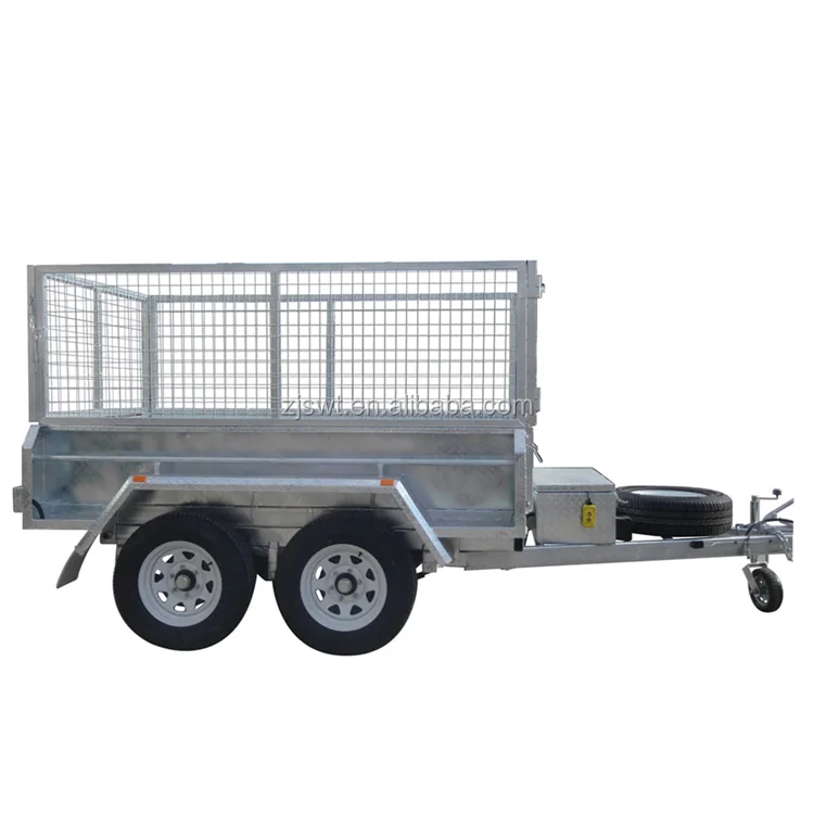 Sell well galvanised 8x5ft hydraulic dump trailer for farm transport