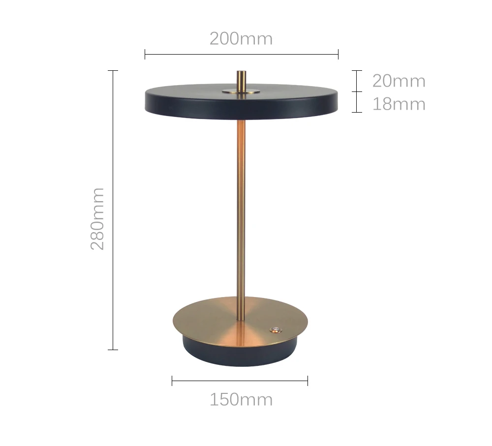 New Design Concept Rechargeable Table Lamp 5200mah Atmosphere
