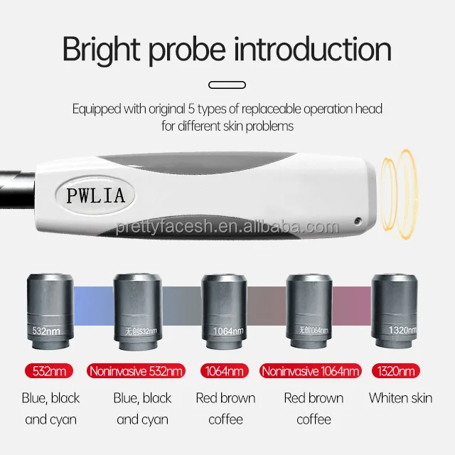 Portable Light Speed in Picoseconds Equipment Pigmented Recovery Eyebrow Washing Laser Tattoo Remover Carbon Peeling Machine