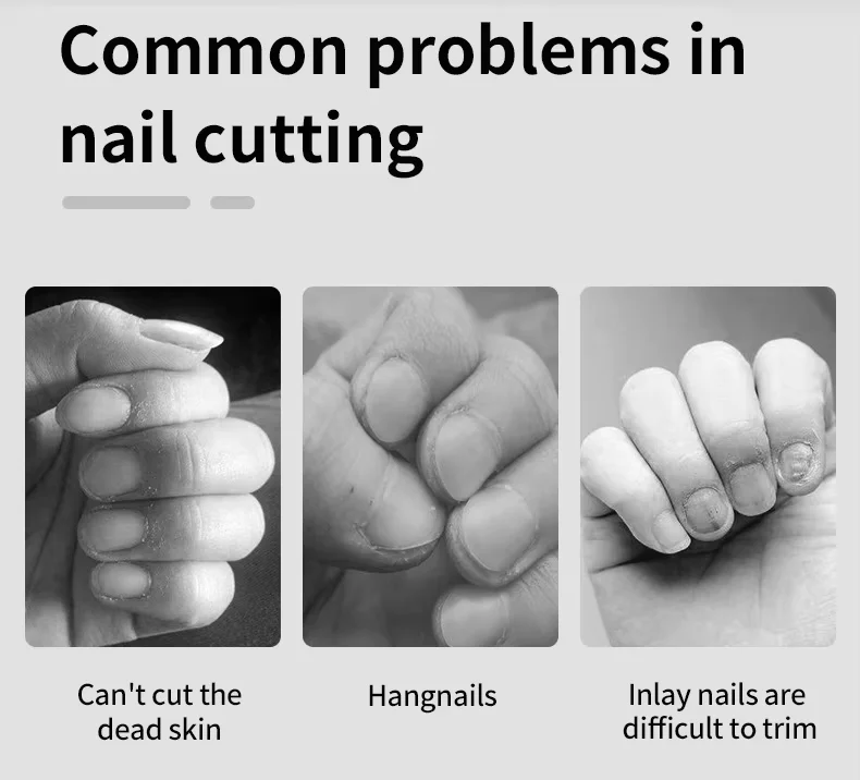 UUYP Best Selling Anti-Slip Matte Complete Portable Sharp Nail Trimming Cutter for Fingernail Toenail 2Pcs/Set Nail Cutter H55c1973a3e9a404caff763c171bcad94O