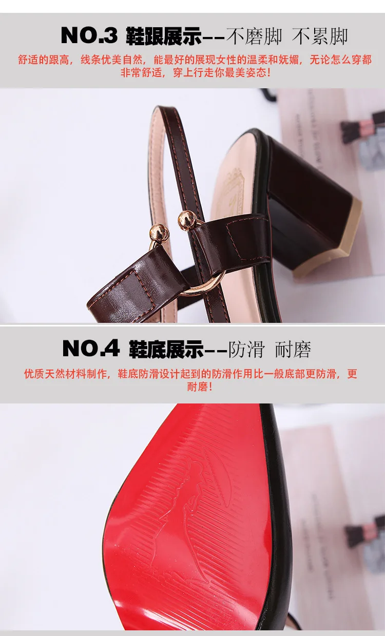 Women Pumps Fashion Block Heels Shoes Soft Leather Heels Pointed Toe Non-slip Woman Shoes
