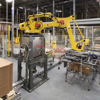 Robot palletizer for water factory juice factory food and beverage factory palletizing robot system
