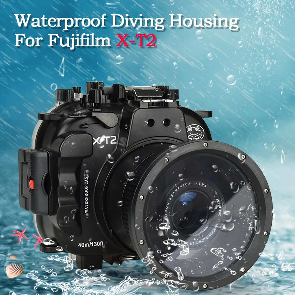 Wholesale Seafrogs 40メートル/130ft XT2水中WaterproofダイビングHousingケースFor Fujifilm X -T2 18-55ミリメートルLens Case Scubaカメラ From m.alibaba.com