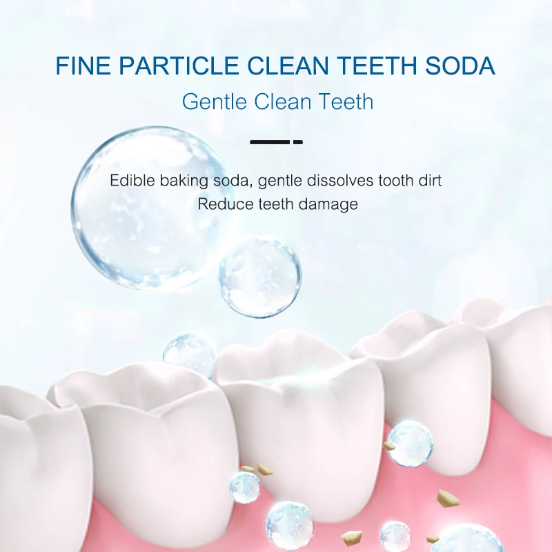 Oem Odm пользовательская этикетка, натуральный органический устойчивый к моли отбеливающий пробиотик, пищевая сода, яркая белая зубная паста