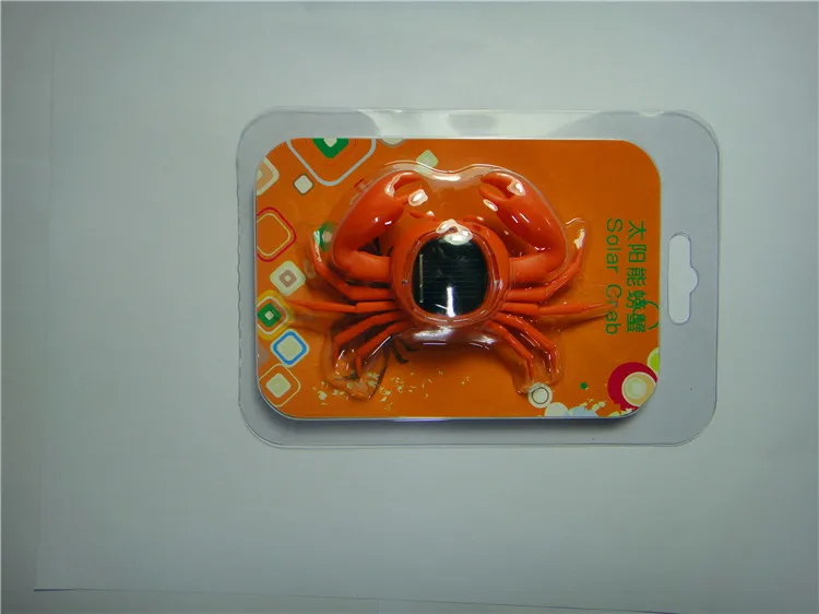 Высококачественная пластиковая детская развивающая анимация маленькая игрушка-краб морское животное морская солнечная энергия краб игрушка для детей