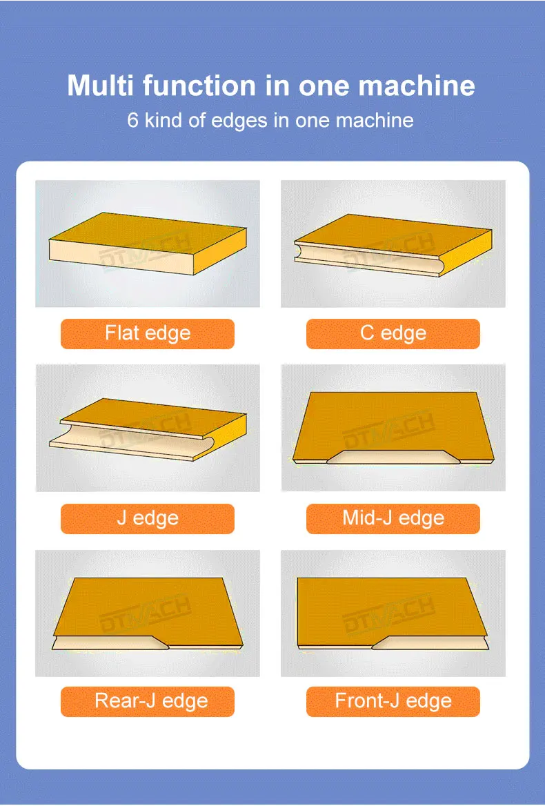 Dtmach F371 J/c Tape Edge Banding Machine Wood Pur Hot Melt Edge