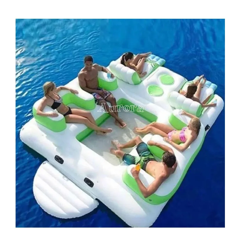 Inflatable Raft Tahiti Lounge Pool Float Tropical Tahiti Floating