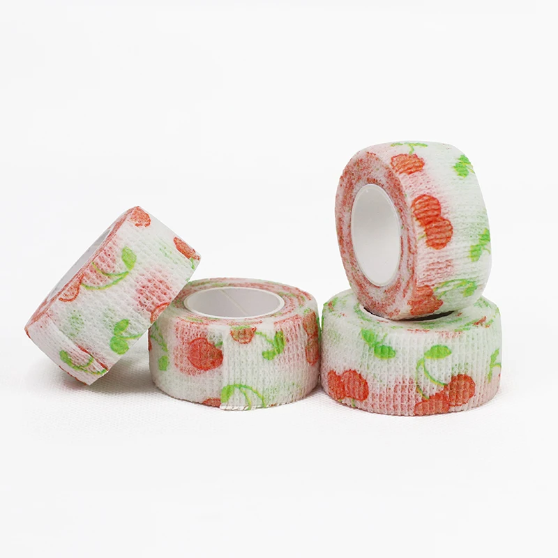 Оптовая продажа однотонная Нетканая самоклеящаяся спортивная повязка на палец бандаж