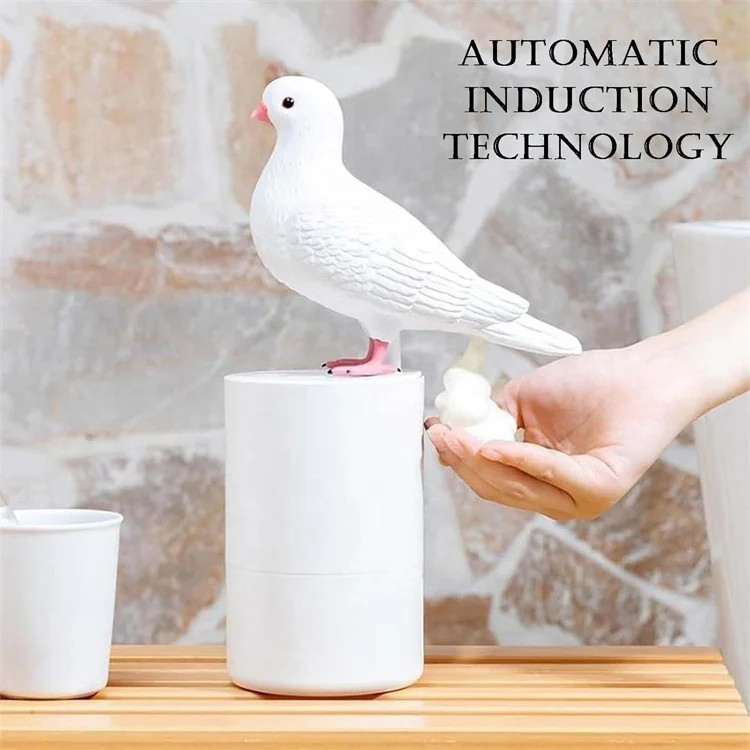 Modern 300ml ABS Foam Pigeon Soap Dispenser Infrared Sense Automatic Bird Poop Soap Dispenser for Hotel Use