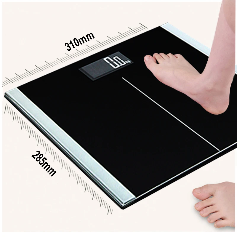 Household Tempered Glass Weighing Scale Electronic Calories Analyzer Digital 200kg Bathroom Weight Scale