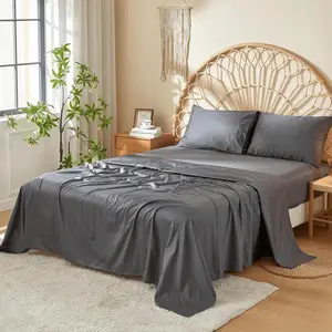 Hot Selling Luxury Hotel Bedding Bamboo Sheets 300Tc Luxury Organic Duvet Cover Bamboo Fabric Bed Sheet