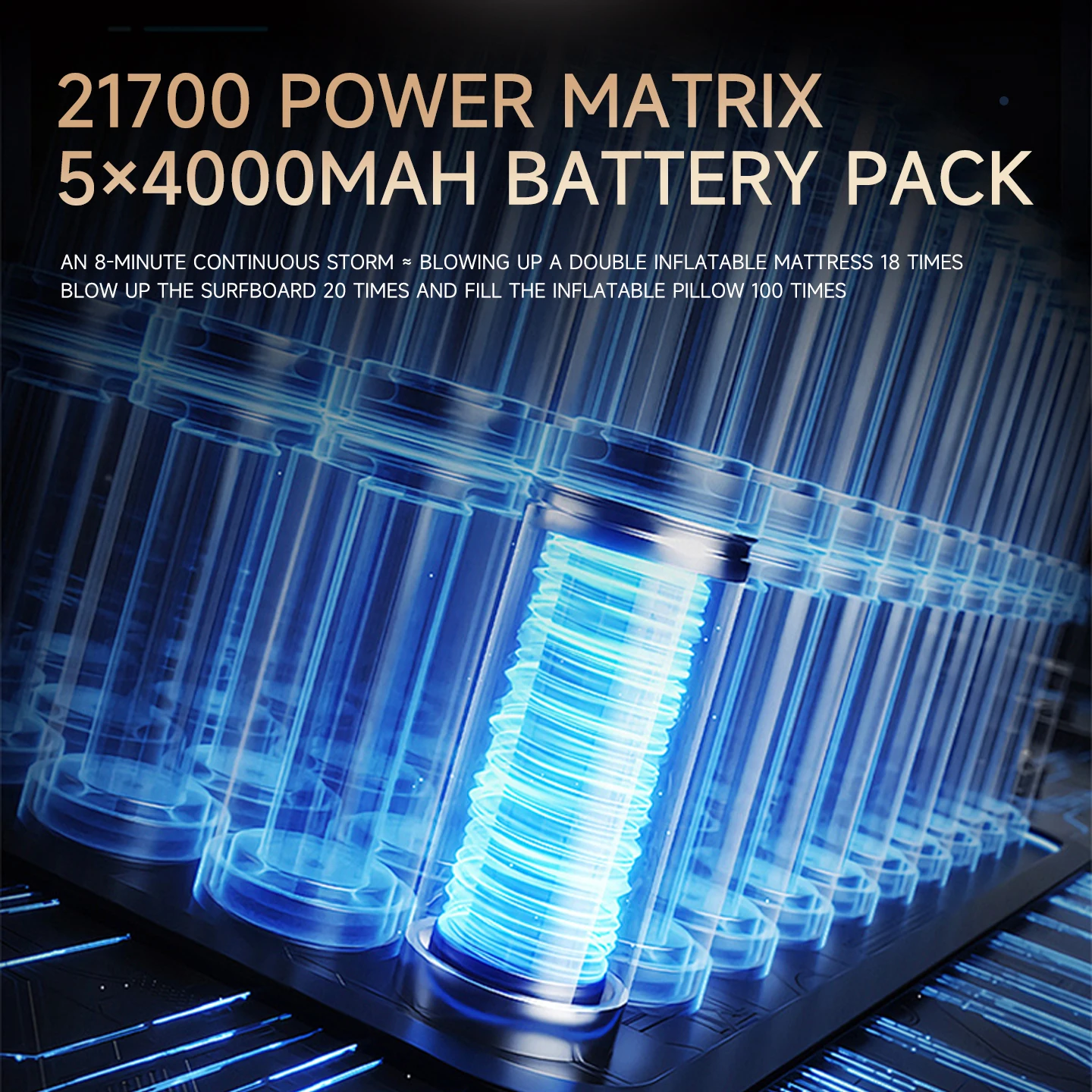 PCMOS 4000MAH Brushless Handheld Jet Fan - view 5