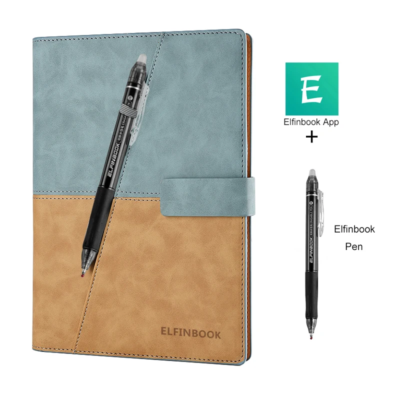 Elfinbook X Fashion Simple Hot Selling Leather Reusable Erasable Smart Leather Business Notepad Notebook With Pen Buy Smart Paper Notebook Refillable Leather Notebook Engraved Leather Notebook Product On Alibaba Com