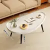 White marble pattern solid wood table legs 100*50*38