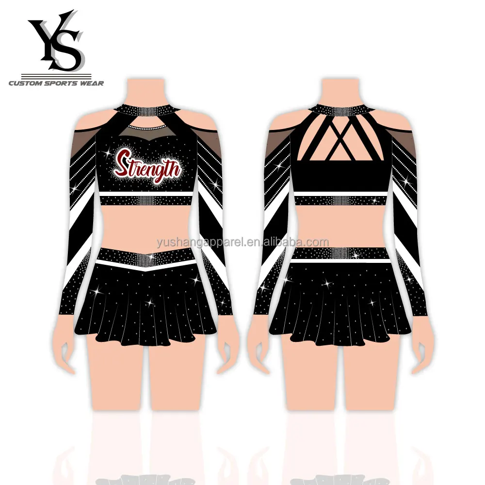 New Fashion Cheer Leading Uniform Custom Sublimated Cheer Practice ...